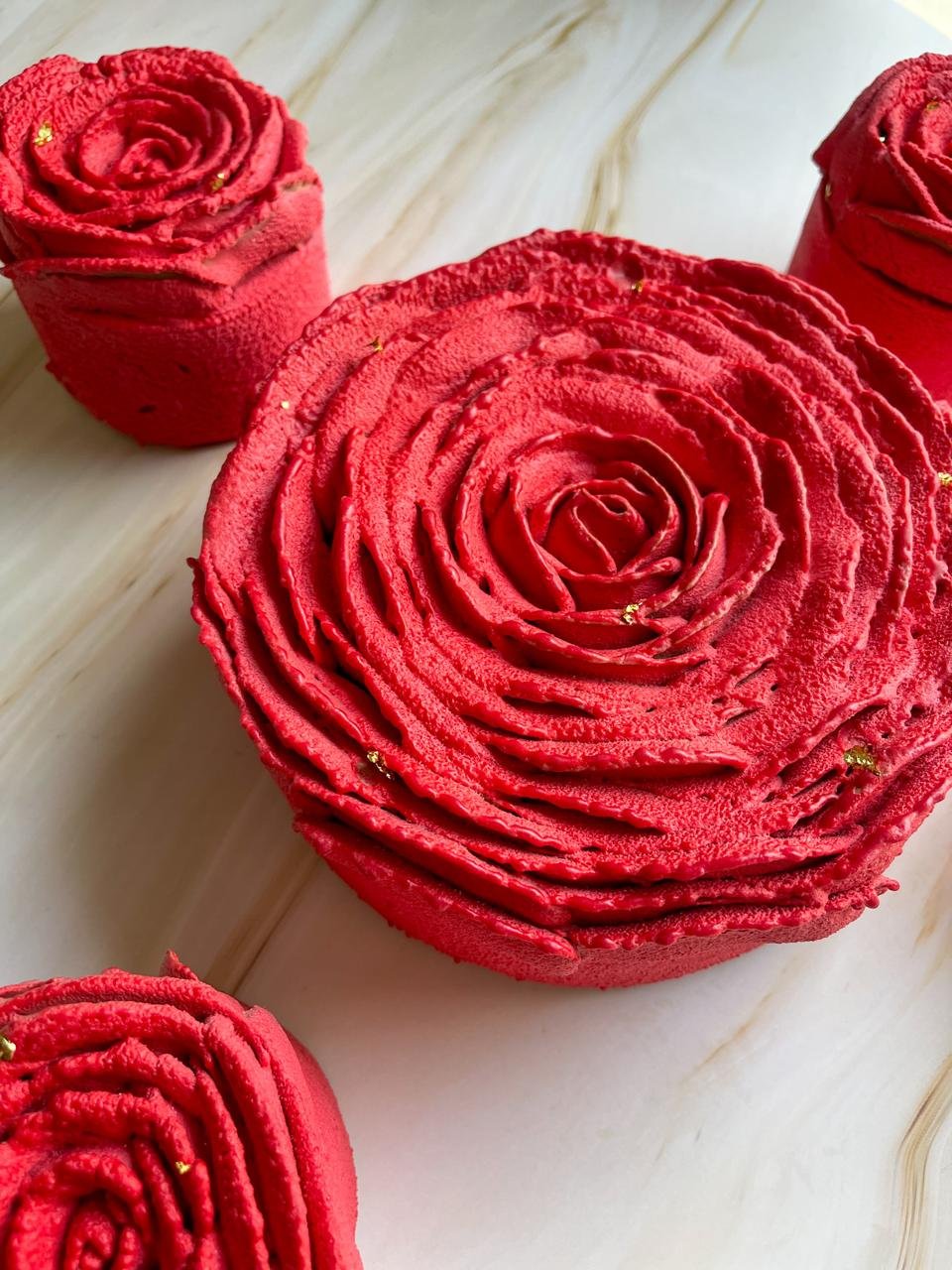 Entremet vanille framboise